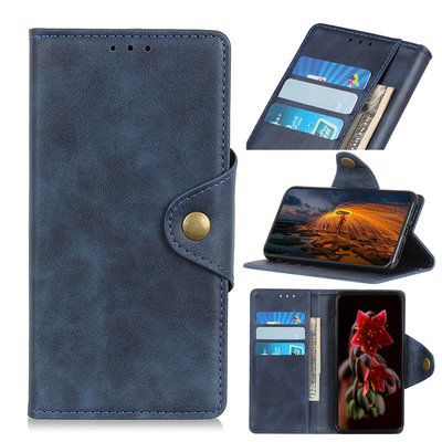 Samsung Galaxy S10 Lite hoesje, Luxe wallet bookcase, Blauw