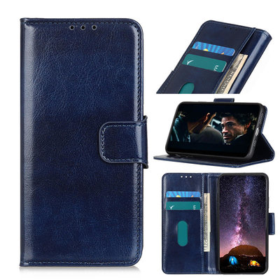 Samsung Galaxy A31 hoesje, Wallet bookcase, Blauw