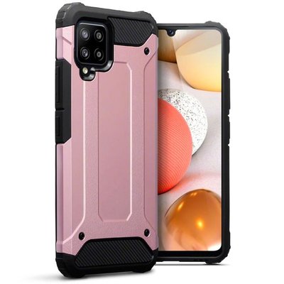 Samsung Galaxy A42 hoesje, MobyDefend Shockproof Pantsercase, Roségoud