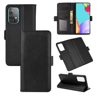 Samsung Galaxy A52 / A52s hoesje, Luxe wallet bookcase, Zwart