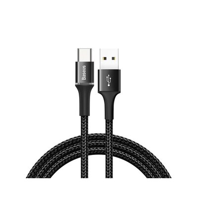 Baseus USB-C naar USB-A kabel, 1 Meter, Zwart