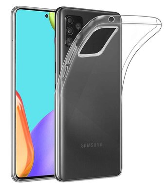 Samsung Galaxy A52 / A52s hoesje, MobyDefend Transparante TPU Gelcase, Volledig Doorzichtig