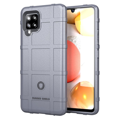 Samsung Galaxy A42 hoesje, Rugged Shield TPU Gelcase, Grijs