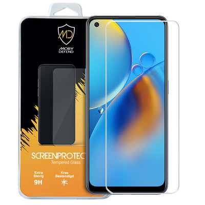 Oppo A74 4G Screenprotector, MobyDefend Case-Friendly Gehard Glas Screensaver
