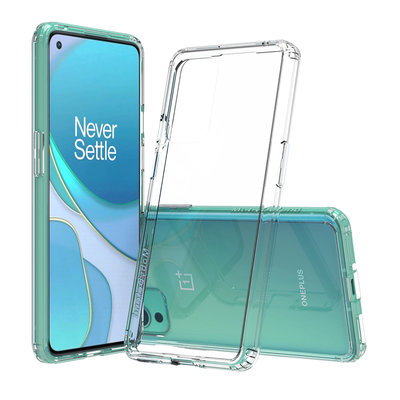 OnePlus 9 Hoesje, MobyDefend Transparante Shockproof Acryl + TPU Case, Volledig Doorzichtig