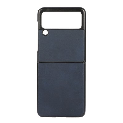 Samsung Galaxy Z Flip 3 hoesje, MobyDefend Lederlook Backcover, Blauw