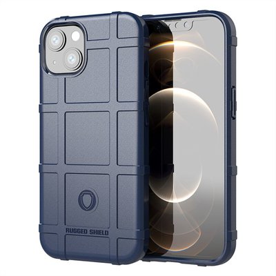 iPhone 13 Hoesje, Rugged Shield TPU Gelcase, Blauw