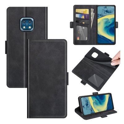 Nokia XR20 Hoesje, MobyDefend Luxe Wallet Book Case (Sluiting Zijkant), Zwart