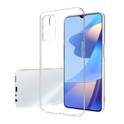 Oppo A16 / A16s / A54s Hoesje, MobyDefend Transparante TPU Gelcase, Volledig Doorzichtig