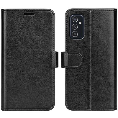 Samsung Galaxy M52 Hoesje, MobyDefend Wallet Book Case (Sluiting Achterkant), Zwart