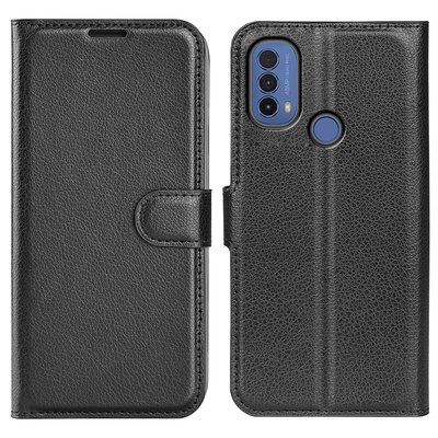 Motorola Moto E20 / E30 / E40 Hoesje, MobyDefend Kunstleren Wallet Book Case, Zwart