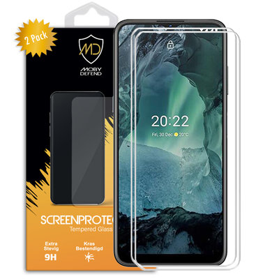 2-Pack Nokia G21 / Nokia G11 Screenprotectors, MobyDefend Case-Friendly Gehard Glas Screensavers