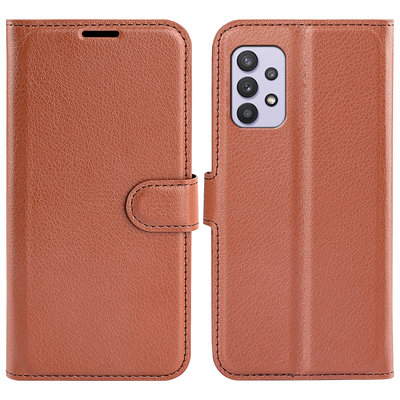 Samsung Galaxy A53 Hoesje, MobyDefend Kunstleren Wallet Book Case, Bruin