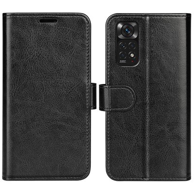 Xiaomi Redmi Note 11 / Note 11S Hoesje, MobyDefend Wallet Book Case (Sluiting Achterkant), Zwart