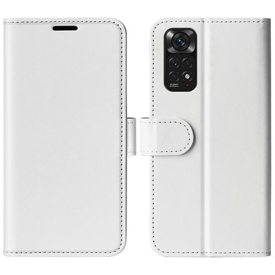 Xiaomi Redmi Note 11 / Note 11S Hoesje, MobyDefend Wallet Book Case (Sluiting Achterkant), Wit