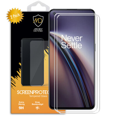 2-Pack OnePlus Nord CE 2 Screenprotectors, MobyDefend Case-Friendly Gehard Glas Screensavers