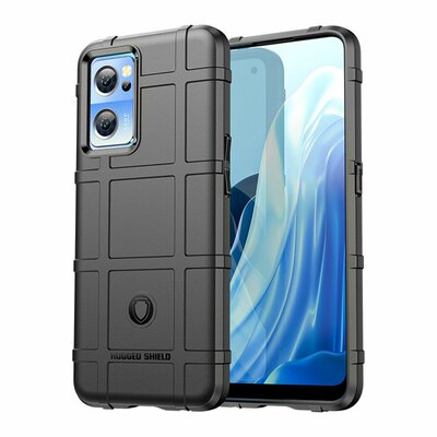 OnePlus Nord CE 2 Hoesje, Rugged Shield TPU Gelcase, Zwart