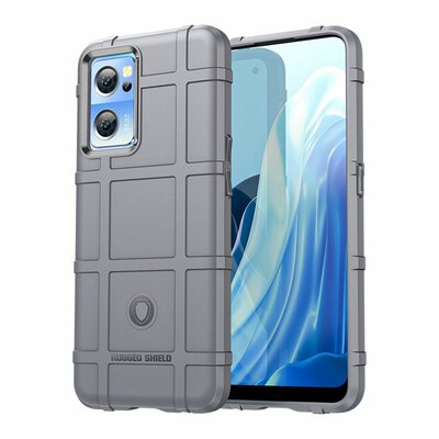 OnePlus Nord CE 2 Hoesje, Rugged Shield TPU Gelcase, Grijs