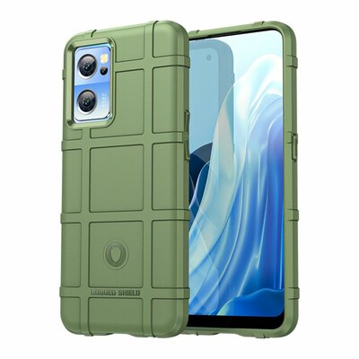 OnePlus Nord CE 2 Hoesje, Rugged Shield TPU Gelcase, Groen