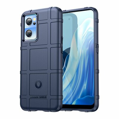 OnePlus Nord CE 2 Hoesje, Rugged Shield TPU Gelcase, Blauw
