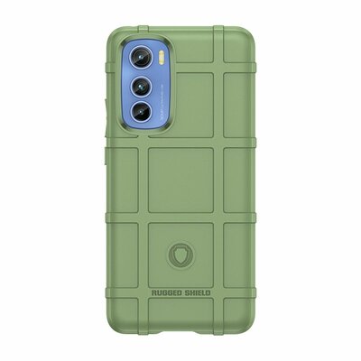 Motorola Edge 30 Hoesje, Rugged Shield TPU Gelcase, Groen
