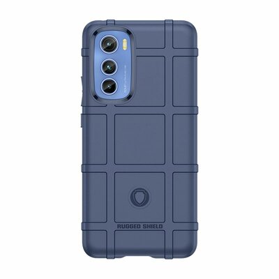 Motorola Edge 30 Hoesje, Rugged Shield TPU Gelcase, Blauw