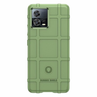 Motorola Edge 30 Fusion Hoesje, Rugged Shield TPU Gelcase, Groen