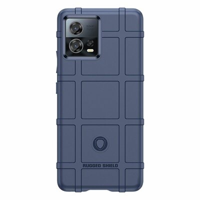 Motorola Edge 30 Fusion Hoesje, Rugged Shield TPU Gelcase, Blauw