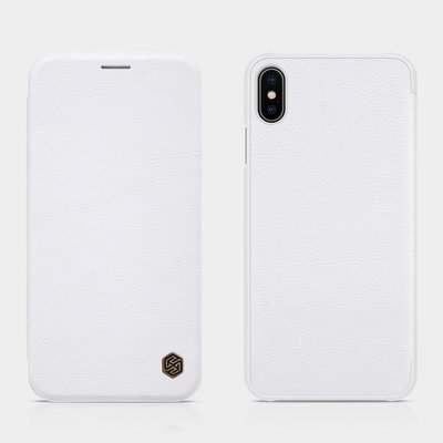 Apple iPhone XS Max hoesje, Nillkin Qin series bookcase, wit
