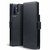 Samsung Galaxy Note 10 Plus hoesje (Note 10+), MobyDefend slim-fit carbonlook bookcase, Zwart