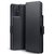 Samsung Galaxy A71 hoesje, MobyDefend slim-fit carbonlook bookcase, Zwart