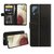 Samsung Galaxy M22 / Galaxy A22 4G Hoesje, MobyDefend Wallet Book Case (Sluiting Achterkant), Zwart