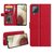 Samsung Galaxy M22 / Galaxy A22 4G Hoesje, MobyDefend Wallet Book Case (Sluiting Achterkant), Rood