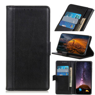 Nokia 2.3 hoesje, Luxe wallet bookcase, Zwart