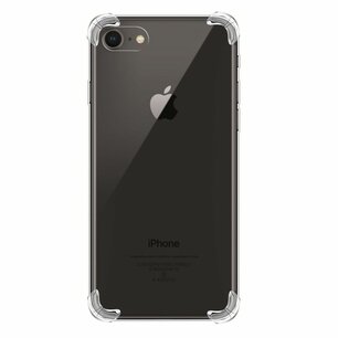 Apple iPhone SE (2020/2022) / iPhone 7 / iPhone 8 hoesje, Transparante Shock proof gel case met verstevigde hoeken, Volledig doorzichtig