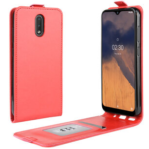 Nokia 2.3 hoesje, Flipcase, Rood