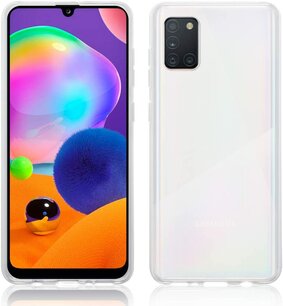 Samsung Galaxy A31 hoesje, Transparante gel case, Volledig doorzichtig