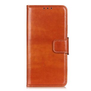 Samsung Galaxy Note 20 hoesje, Wallet bookcase, Bruin