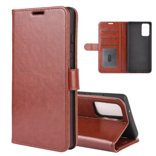 Samsung Galaxy Note 20 hoesje, Wallet bookcase, Bruin