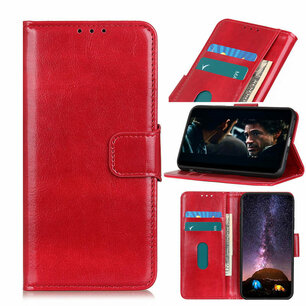 Nokia 8.3 hoesje, Wallet bookcase, Rood