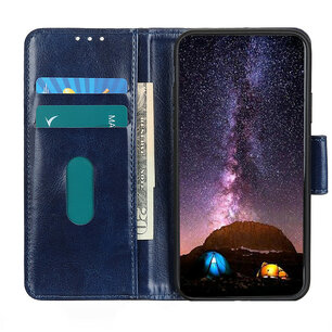 Sony Xperia 5 II hoesje, Wallet bookcase, Blauw