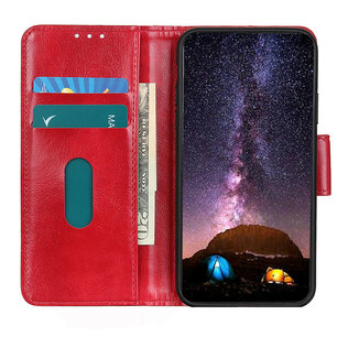 Sony Xperia 5 II hoesje, Wallet bookcase, Rood