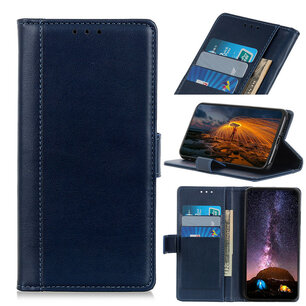 Nokia 3.4 hoesje, Luxe wallet bookcase, Donkerblauw