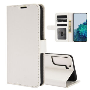 Samsung Galaxy S21 Plus (S21+) hoesje, Wallet bookcase, Wit