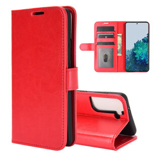 Samsung Galaxy S21 Plus (S21+) hoesje, Wallet bookcase, Rood