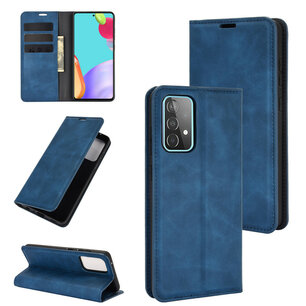 Samsung Galaxy A52 / A52s hoesje - Luxe Wallet Bookcase (Magnetische Sluiting) - Blauw