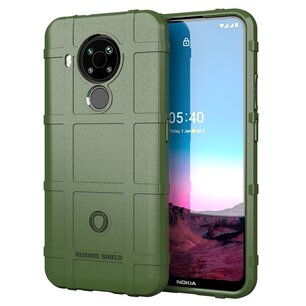 Nokia 5.4 hoesje, Rugged shield TPU Gelcase, Groen