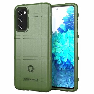 Samsung Galaxy S20 FE hoesje, Rugged Shield TPU Gelcase, Groen