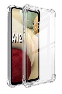Samsung Galaxy A12 / M12 hoesje, MobyDefend Transparante Shockproof TPU Gelcase, Verstevigde Hoeken, Volledig Doorzichtig