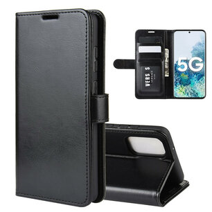 Samsung Galaxy S20 FE hoesje, MobyDefend Wallet Book Case (Sluiting Achterkant), Zwart